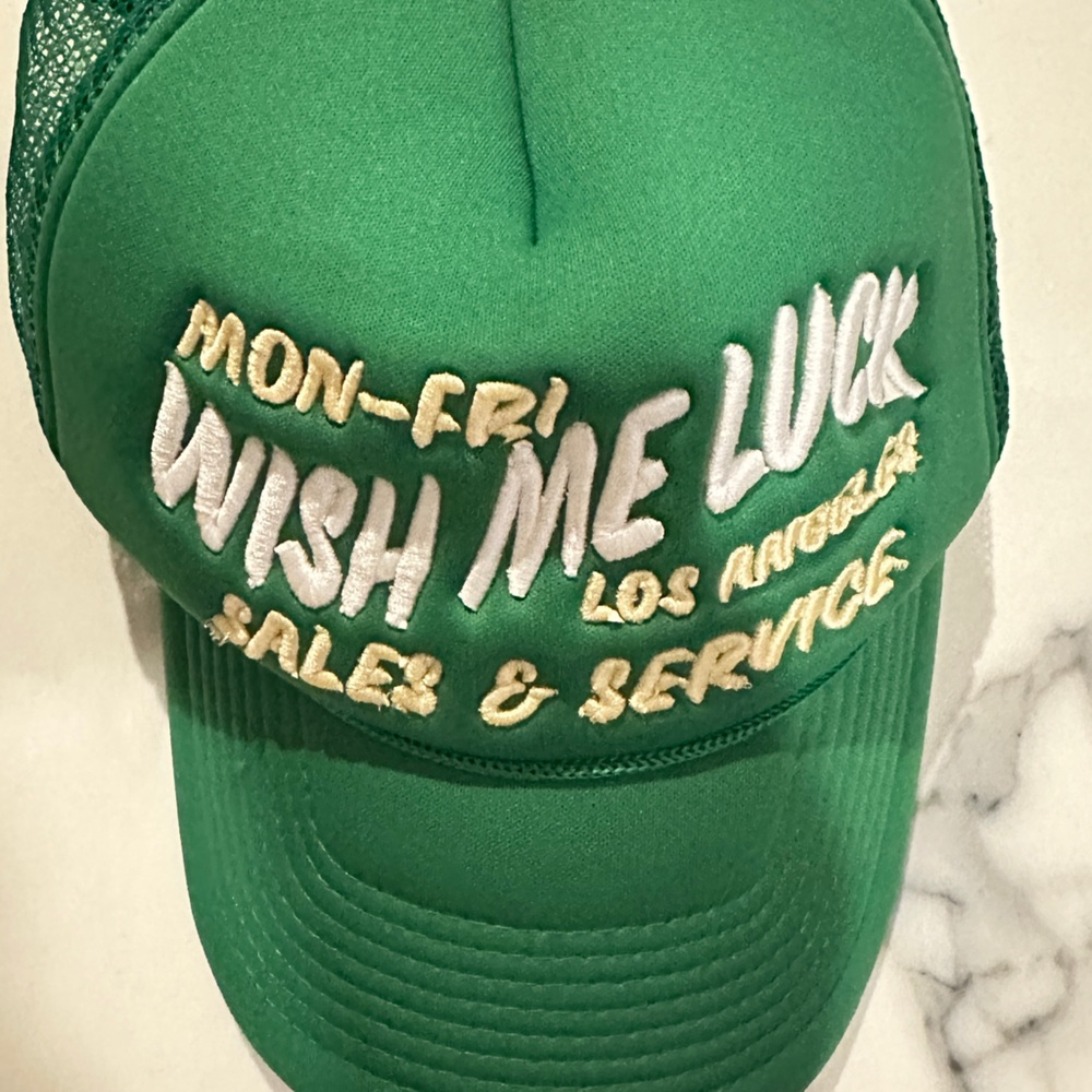Wish Me Luck Los Angeles Trucker hat